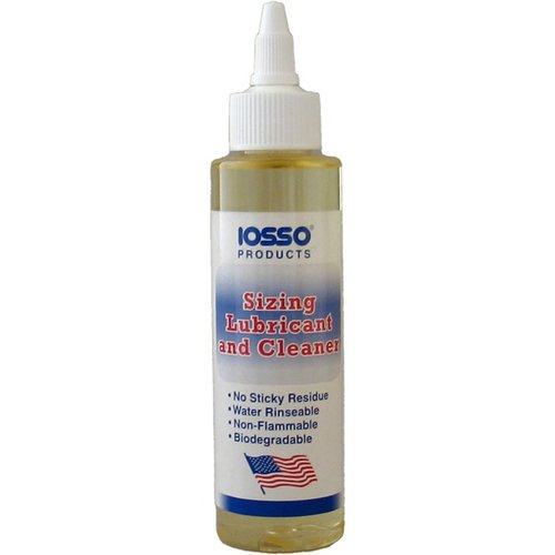 Iosso Sizing Lubricant & Cleaner offers dual action cleaning and lubrication, is biodegradable, and enhances tumble polishing for quicker results.