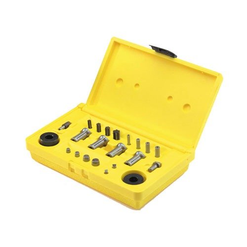 Keep your case trimming tools organized with this durable molded plastic accessory case, featuring dedicated spaces for collets, pilots, reamers, and more.