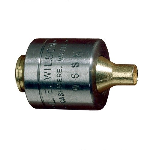 The L.E. WILSON 7.5x55mm Swiss Fired Case Holder ensures precise trimming and reloading for enhanced accuracy and reliability in your shooting experience.