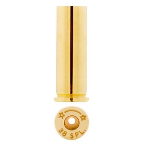 Starline 38 Special Brass offers top-quality, straight wall brass trusted by elite handgun shooters, packaged in convenient 100 count bags for your shooting needs.