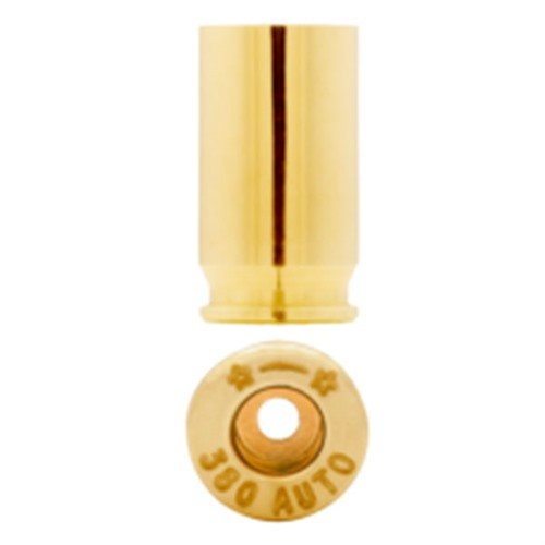 Experience unmatched quality with Starline 380 Auto Brass, trusted by top shooters, packaged in convenient 100 count bags for reliable performance.