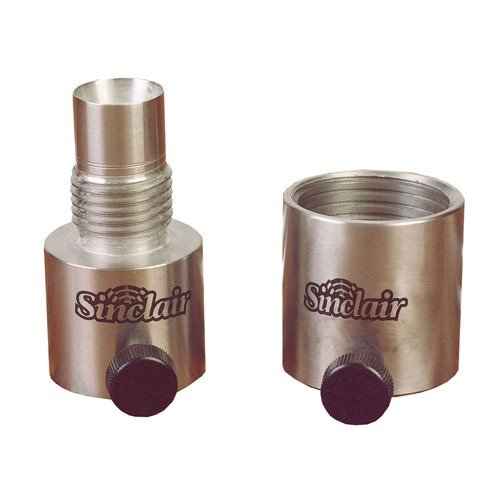 Upgrade your RCBS or Hornady powder measures with Sinclair's stainless steel Drop Tube Adapters, allowing compatibility with custom drop tubes of various lengths.