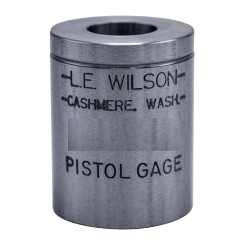 The L.E. WILSON Pistol MAX Gage 357 Mag ensures precise case measurements, enhancing reloading accuracy and reliability for optimal shooting performance.