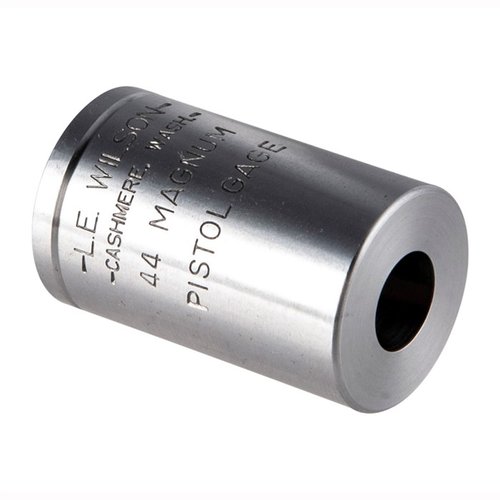 The L.E. Wilson Pistol MAX Gage 44 Mag ensures precise chambering and reliable function, making it essential for accurate reloading and enhanced performance.