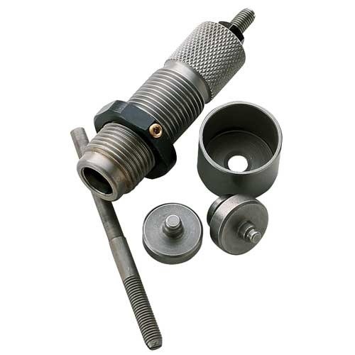 The RCBS Primer Pocket Swager Combo efficiently prepares primer pockets for reloading, ensuring consistent seating and improved accuracy for your ammunition.