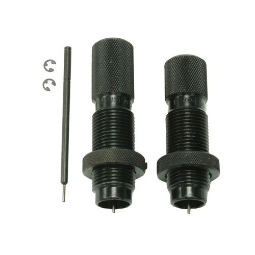 Redding Decapping Die Kit efficiently deprimes and cleans cases from .22 to .50 caliber, accommodating lengths up to 3.0 inches with optional rods for precision.