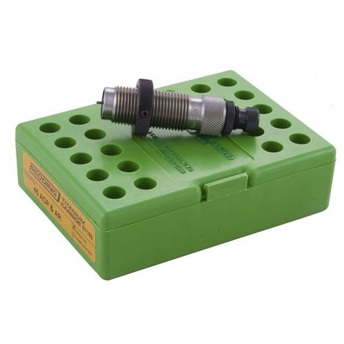 The Redding Carbide Sizer Die for 9mm Luger offers superior durability and a slick, non-galling surface for efficient, lubeless resizing of cartridge cases.
