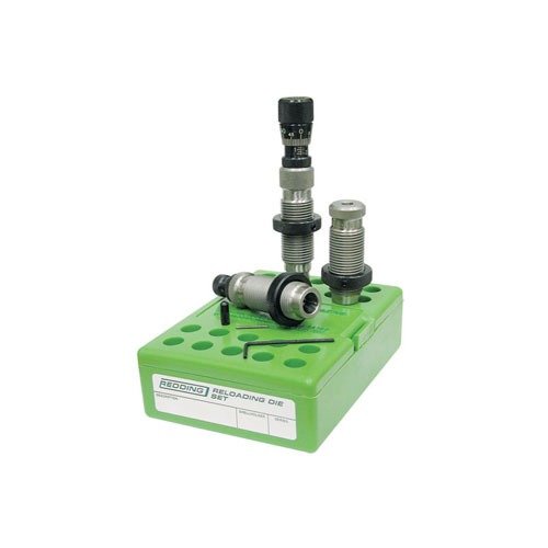 The Redding Type S Match Bushing Neck Die Set for 7mm-08 Rem features precision sizing, a body die, and competition seating die for enhanced accuracy and consistency.