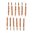 SINCLAIR INTERNATIONAL BRONZE RIFLE BORE BRUSH, 41 CALIBER, 8-32M, 12 PACK