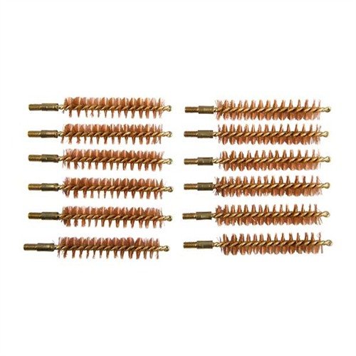 Ensure your firearm's accuracy with the SINCLAIR INTERNATIONAL Bronze Rifle Bore Brushes, 45 caliber, 8-32M, in a convenient 12 pack for effective cleaning.