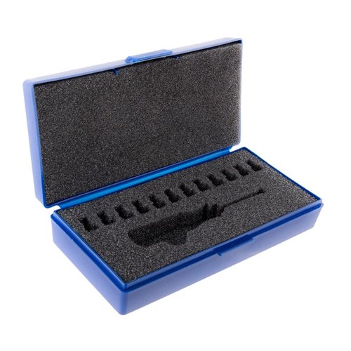 The Sinclair International Flash Hole Debur Kit Case ensures precise deburring of flash holes for enhanced accuracy and improved performance in your reloading process.