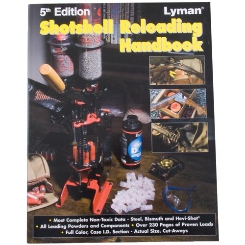 The Lyman 5th Edition Shotshell Reloading Manual offers extensive load data, including non-toxic shot, with full-color case drawings and over 230 pages of essential reloading information.