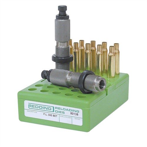 The Redding 30 M1 Carbine Full Length Die Set includes a full length sizing die and a standard seating die, ensuring precise reloading for optimal performance.