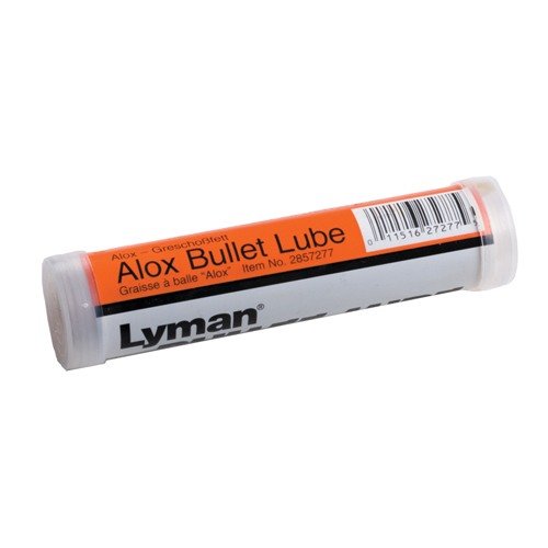 Lyman Alox Bullet Lube offers easy application, a thin, varnish-like finish, and is ideal for loads up to 2,000 fps without contaminating powder.