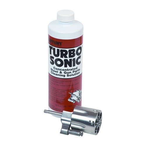 Lyman's Turbo Sonic Cleaning Solutions ensure premium cleaning for cases and gun parts, offering superior lubrication and protection while being easy to use.