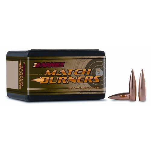 Barnes Match Burner 6.5MM HPBT bullets offer match-quality accuracy and affordability, perfect for competitive shooting, benchrest, and everyday plinking.
