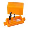The Lyman Case Neck Dipper Kit offers a mica-based lubricant to reduce expander ball drag, ensuring precise neck sizing and preventing case neck stretching.