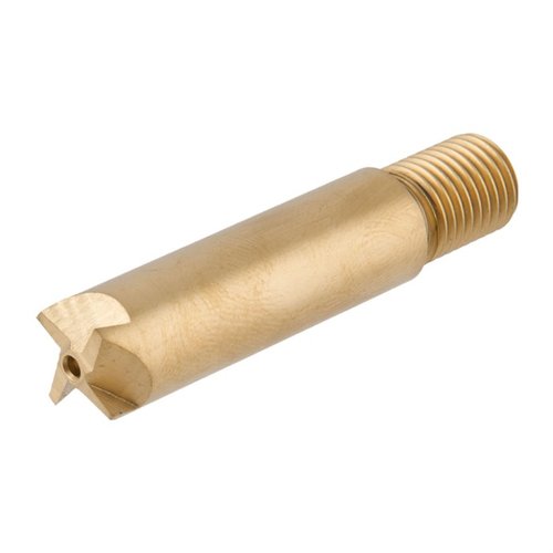 The L.E. Wilson TiN coated trimmer cutter offers superior hardness and durability, lasting 3-10 times longer than standard cutters for precise, long-lasting performance.