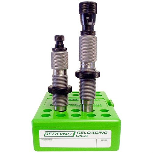 The Redding 28 Nosler Hunter Die Set ensures consistent ammo loading with precise bullet/case alignment and full-length sizing for optimal performance.
