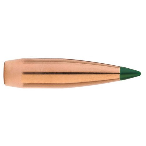 Sierra's Tipped MatchKing bullets offer reduced drag for better ballistic performance and reliable feeding, ideal for precision shooting, not for larger game.