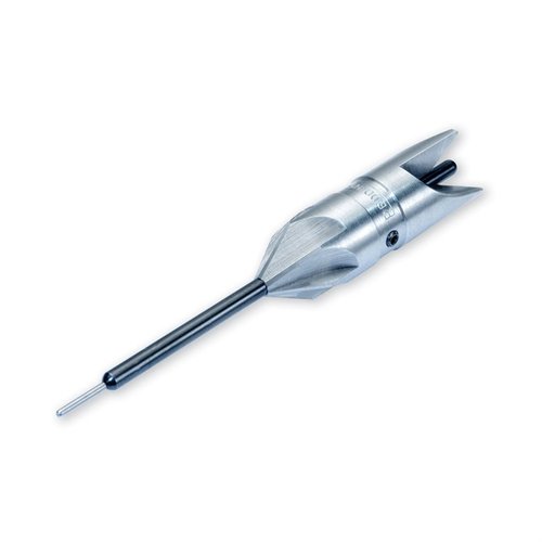 The Redding Piloted Deburring Tool efficiently removes burrs and bevels from case mouths, ensuring smooth bullet seating and chamber concentricity for all calibers from .22 to .475.
