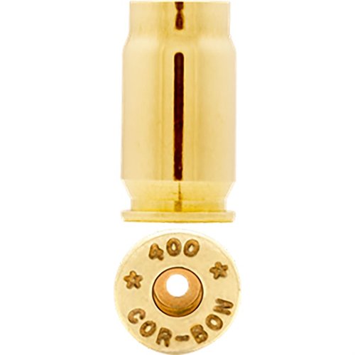 Starline 400 Cor-Bon Brass offers high-quality, reliable cases for .400 Cor-Bon, using small primer pockets for enhanced performance in popular auto pistols.