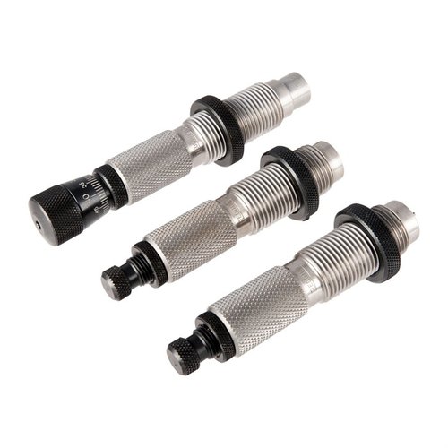 The Redding Master Hunter Deluxe Die Set offers full length resizing and neck sizing for precise load development, ensuring reliability for high-stress hunting scenarios.