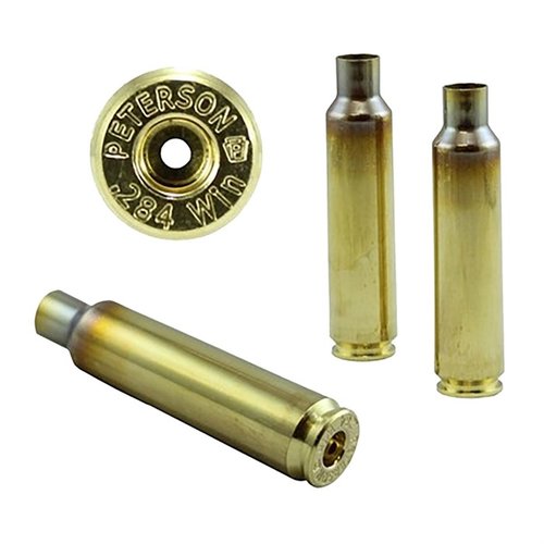 .284 Winchester Brass from Peterson Cartridge offers unmatched quality and precision, perfect for long-range competitive shooting enthusiasts.