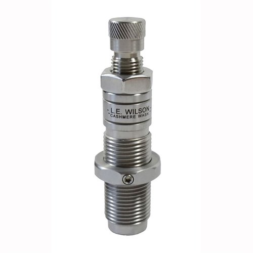 Achieve precise neck tension and body sizing with the L.E. Wilson 6MM BRA Bushing Full Length Die, crafted from heat-treated steel for durability.