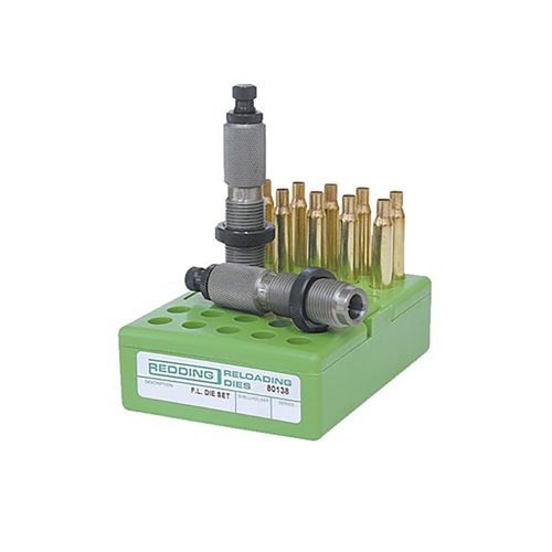 The Redding 22 Creedmoor Full Length Die Set includes a full length sizing die and a standard seating die, ensuring precise reloads for optimal performance.