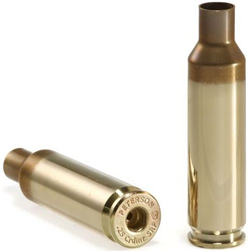 .25 Creedmoor Brass from Peterson Cartridge offers superior quality for competitive shooting, ensuring optimal performance with advanced bullets for precise targeting.