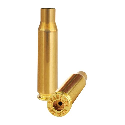 .308 Match Brass by Starline offers consistent velocities with small primers, featuring a standard .080" flash hole for improved ignition and user-friendly performance.