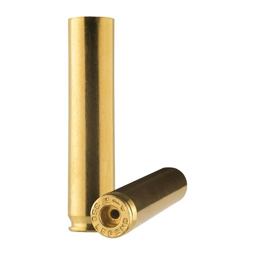 .350 Legend brass offers exceptional quality, low recoil, and impressive ballistics, perfect for hunting in states with straightwall cartridge regulations.