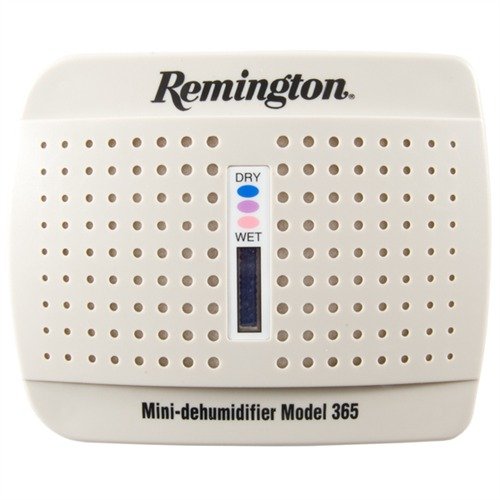 The Remington Mini Dehumidifier Model 365 effectively protects your firearms and valuables from rust and mildew in humid environments, requiring no power to operate.