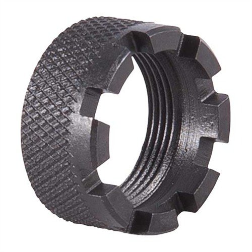 The Springfield Armory M14 Castle Nut is designed for M1A and .308 rifles, ensuring secure attachment and reliable performance for optimal shooting experience.