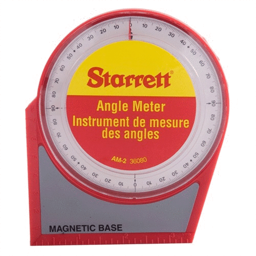 The Starrett Angle Meter offers precise measurements of pitch or slope with a magnetic base, measuring up to ½ degree for accurate results in gunsmithing.