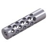 The Shrewd #2 Muzzle Brake features 42 ports for maximum recoil control, softening felt recoil and reducing muzzle rise, perfect for gunsmithing enthusiasts.