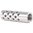 SHREWD #3 MUZZLE BRAKE 22 CALIBER 9/16-24 CHROME MOLY SILVER