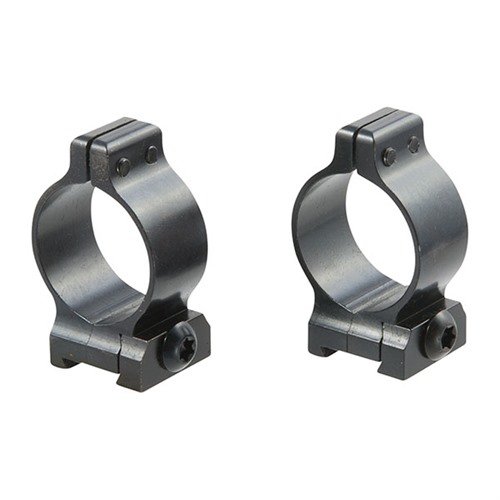 Talley's QUICK DETACH SCOPE RINGS feature precision machined QD levers for fast scope changes, available in low, medium, high, and X high heights.