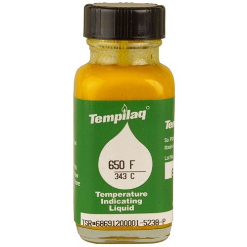 TEMPILAQ® is a cost-effective heat indicator for precise hardening and tempering of steel parts; melts at 650°F for accurate temperature control.