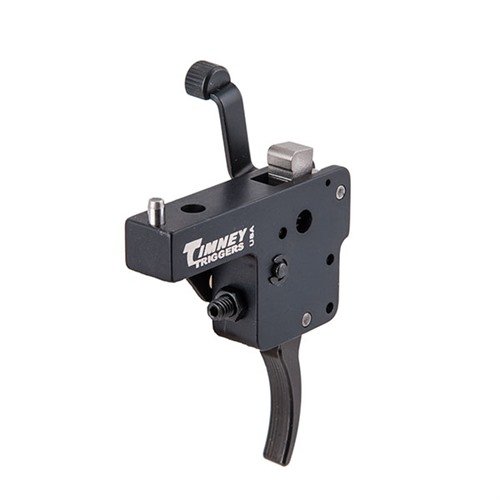 Upgrade your MOSSBERG with the TIMNEY 100 ATR Short Action Trigger for precision, adjustable pull weight, and a durable aluminum housing with safety features.