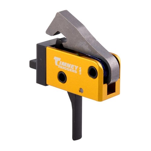 Upgrade your AR PCC with the Timney Single Stage Trigger, featuring a 2.5-3 lb pull weight, easy drop-in installation, and options for personalized trigger shoes.