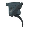 The Timney Hit Trigger offers adjustable pull weight from 8 oz to 2 lbs, precision machined components, and options for straight or curved shoes in black or nickel finishes.