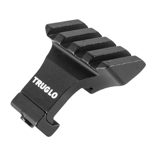 The TruGlo 45° Picatinny riser mount offers seamless transitions to backup optics, keeps your sight line clear, and is lightweight with versatile mounting options.