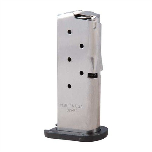 The Beretta USA 6-Round SS Magazine for Nano 9mm offers reliable performance, durable stainless steel construction, and easy loading for optimal shooting experience.