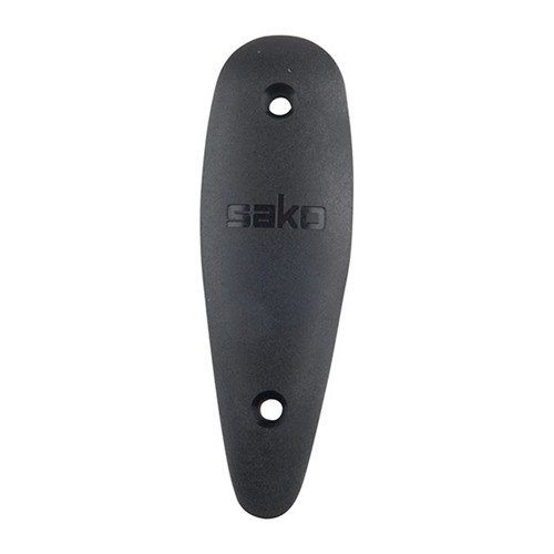 Enhance your shooting comfort with the Sako Butt Plate Black Rubber, designed for the Sako Quad, providing excellent recoil absorption and a secure grip.