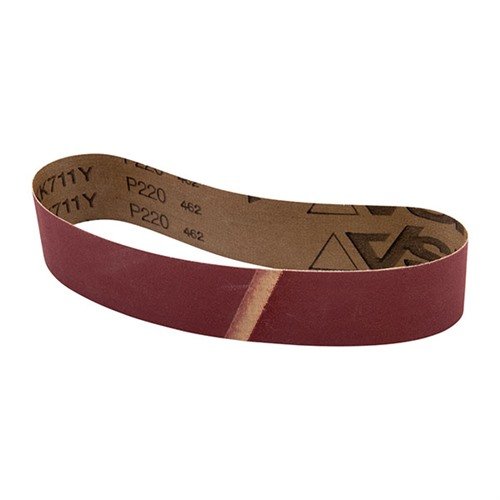 VSM 220 Grit Sanding Belts feature durable Compact Grain aluminum oxide for long life and superior finishes, ideal for Raytech Expanding Sanding Drums.