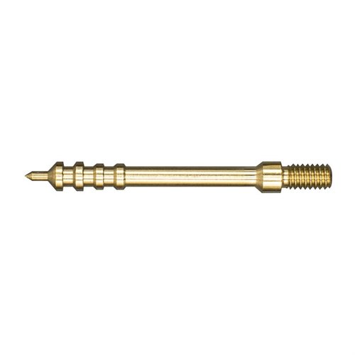 The Shooter's Choice Pierce Point Jags ensure a tight fit for effective bore cleaning, made from solid brass to prevent scratches and feature a pointed tip for easy patch centering.