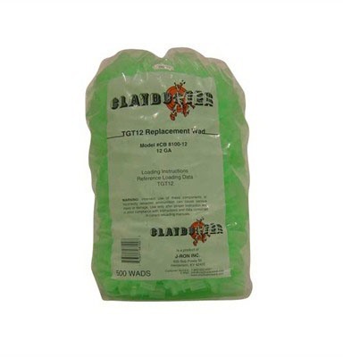 The TGT12 12 Gauge Shotshell Wads by Claybuster are ideal for 7/8 to 1-1/8 oz. loads, ensuring optimal performance in tapered hulls like Remington or Winchester.