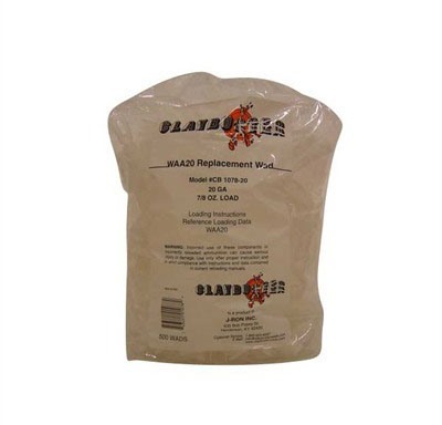 The CLAYBUSTER WAA20 20 Gauge Shotshell Wads are ideal for 7/8 oz loads in skeet, sporting clays, and hunting, offering versatility across various hulls.